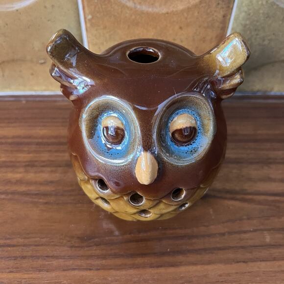 Vintage Momentum Ceramic Owl Candle Tea Light Candle Holder - Picture 2 of 8